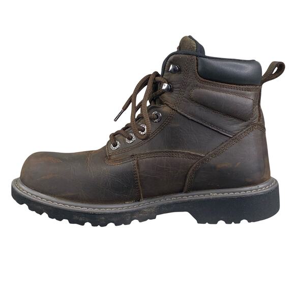Wolverine Mens Floorhand Brown Leather Steel Toe Work Boot Size US 8 main image 7
